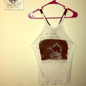 Caribbean Queen - Black and White Top